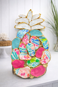 Lilly inspired oyster shell Pineapple