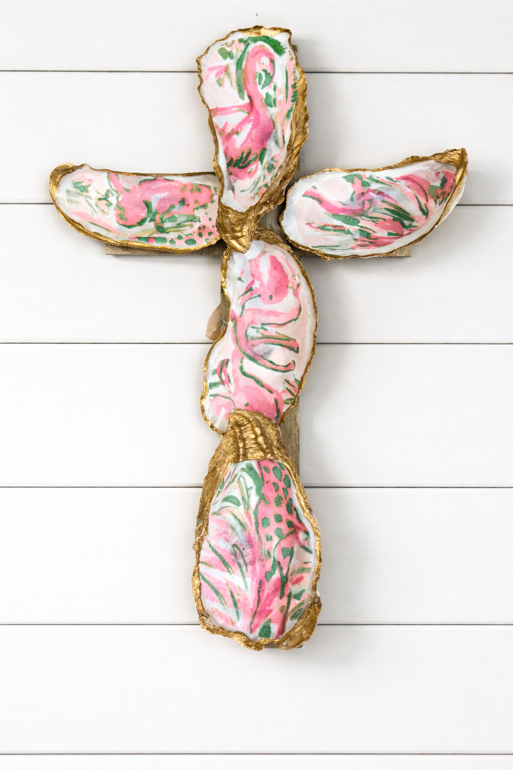 Oyster Cross wall hanging