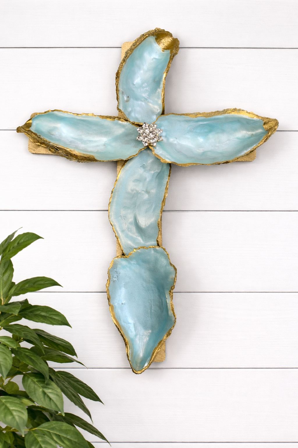 Oyster Cross wall hanging